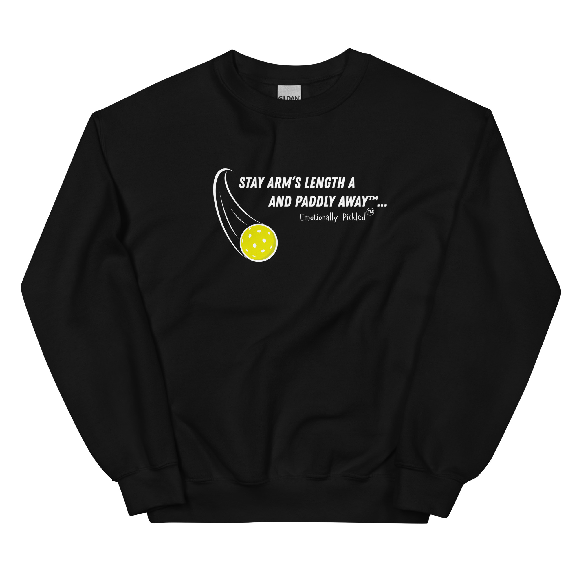 Pickleball Attitude Crewneck — Stay Arm’s Length & Paddle Away - Image 2