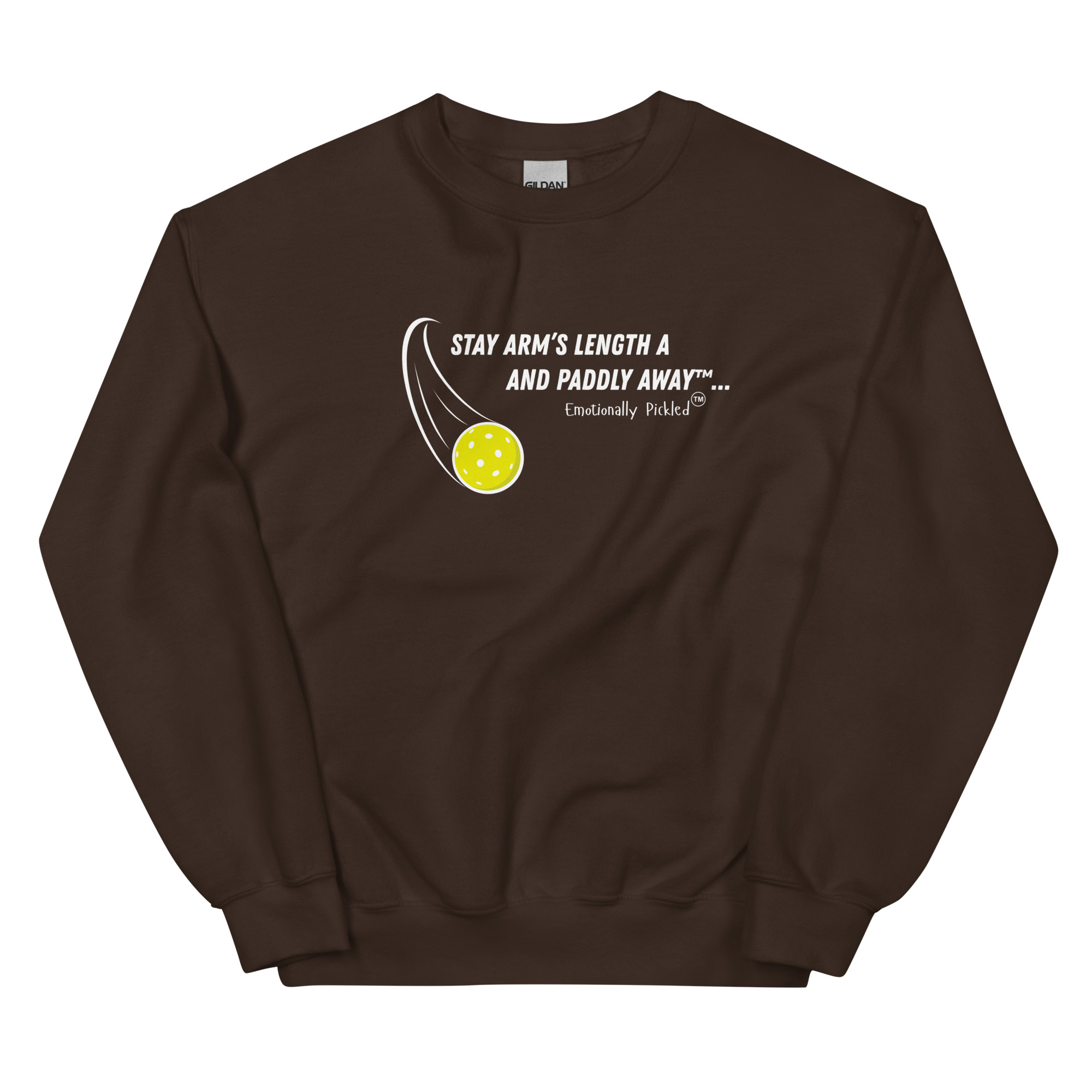 Pickleball Attitude Crewneck — Stay Arm’s Length & Paddle Away