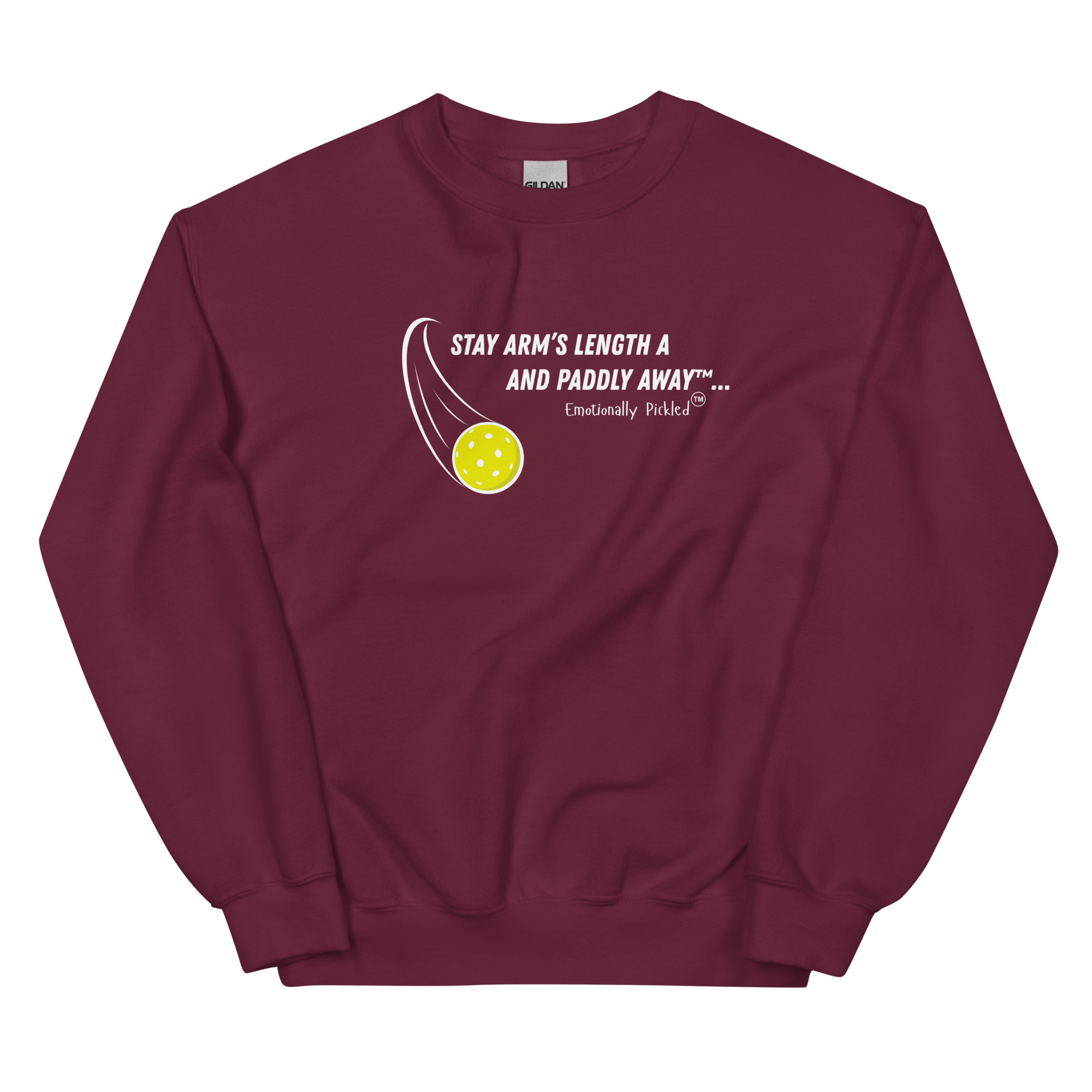 Pickleball Attitude Crewneck — Stay Arm’s Length & Paddle Away - Image 7