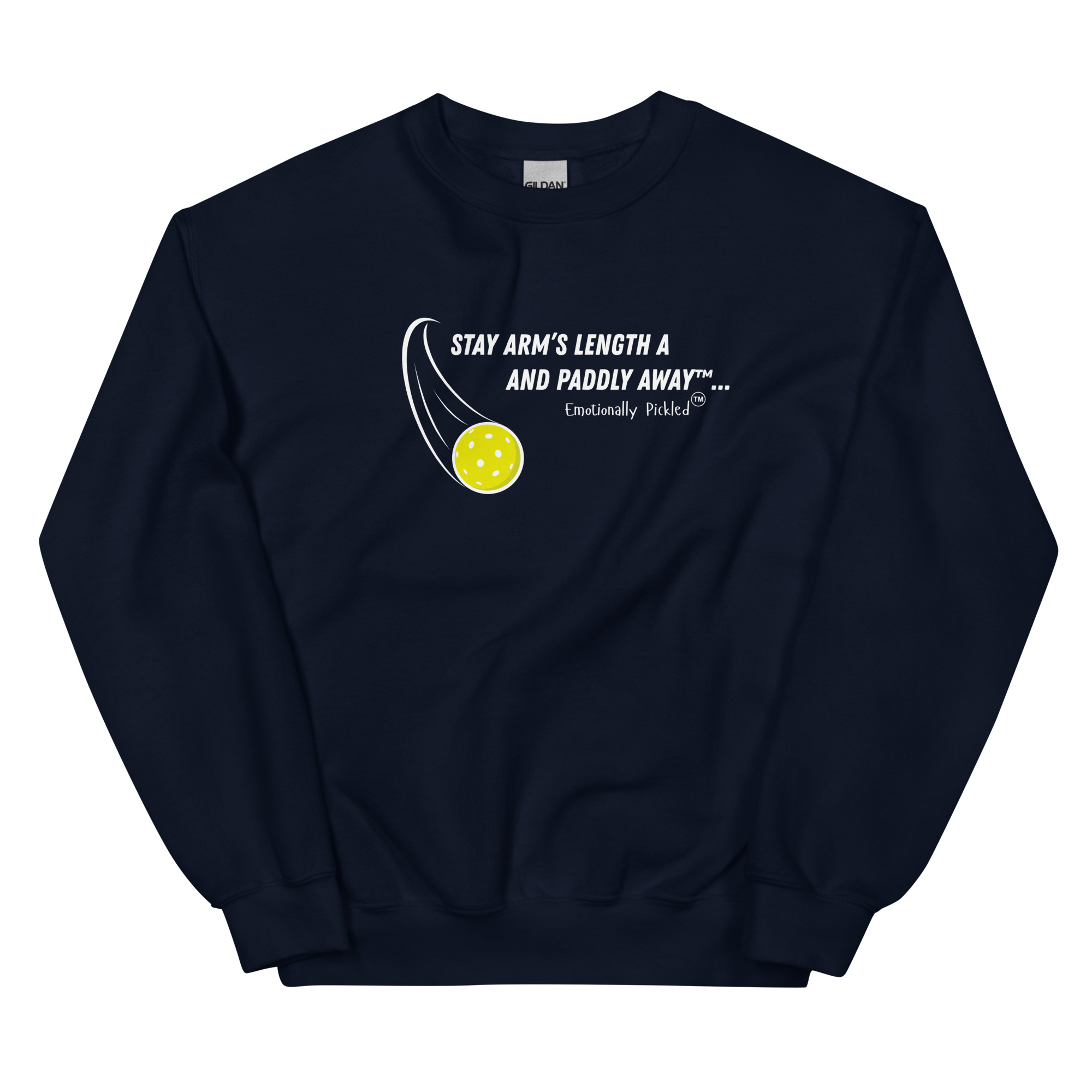 Pickleball Attitude Crewneck — Stay Arm’s Length & Paddle Away - Image 4