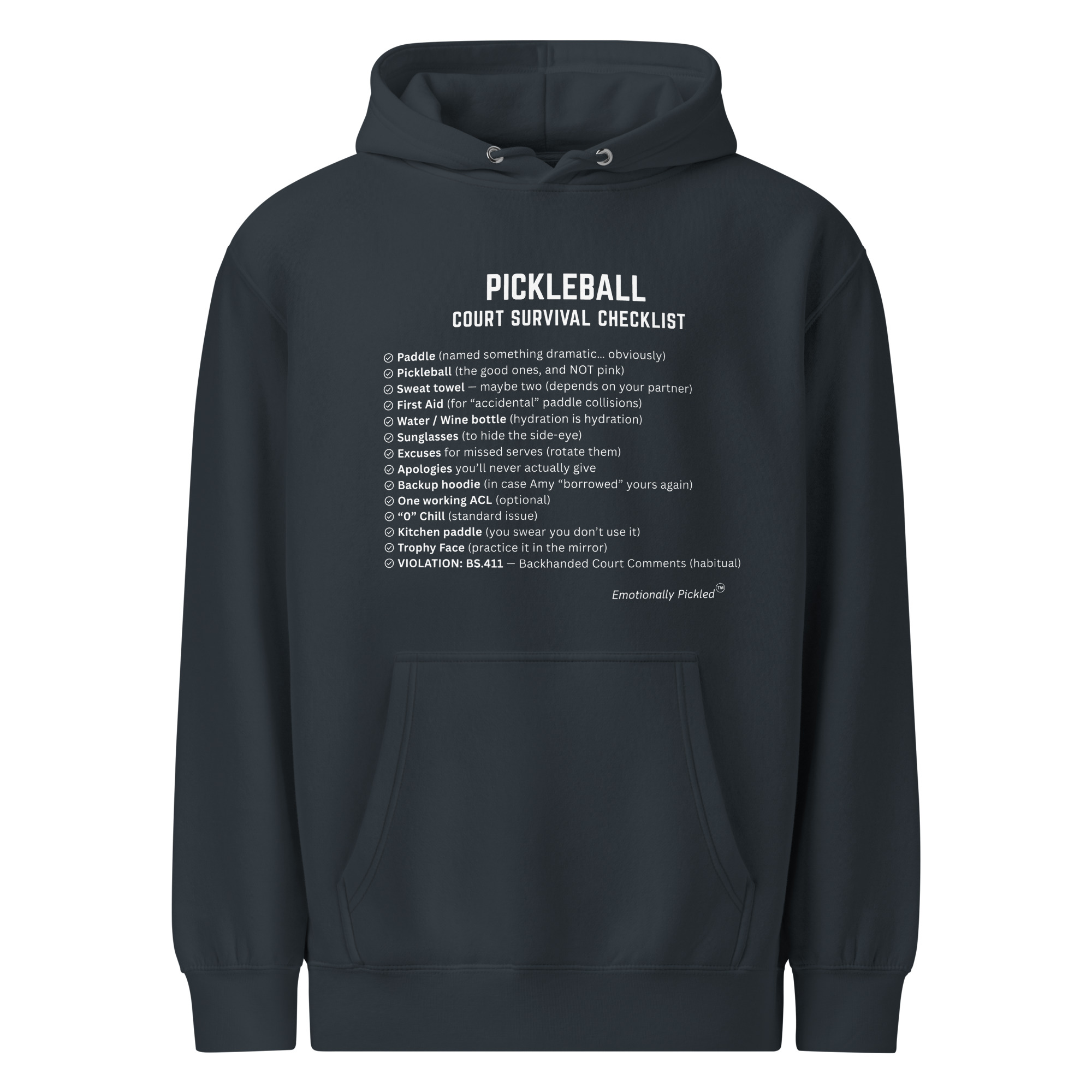 Pickleball Fun Court Checklist Hoodie - Image 5